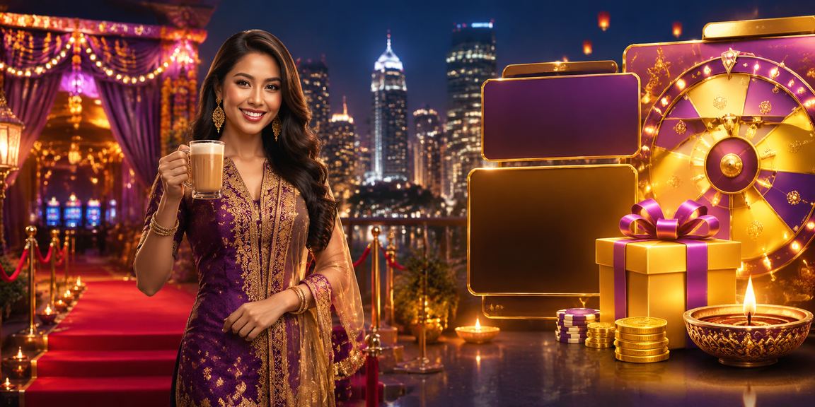 Suasana hiburan kasino Blackjack bergaya Melayu di Petaling Jaya